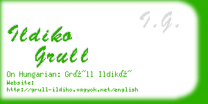 ildiko grull business card
